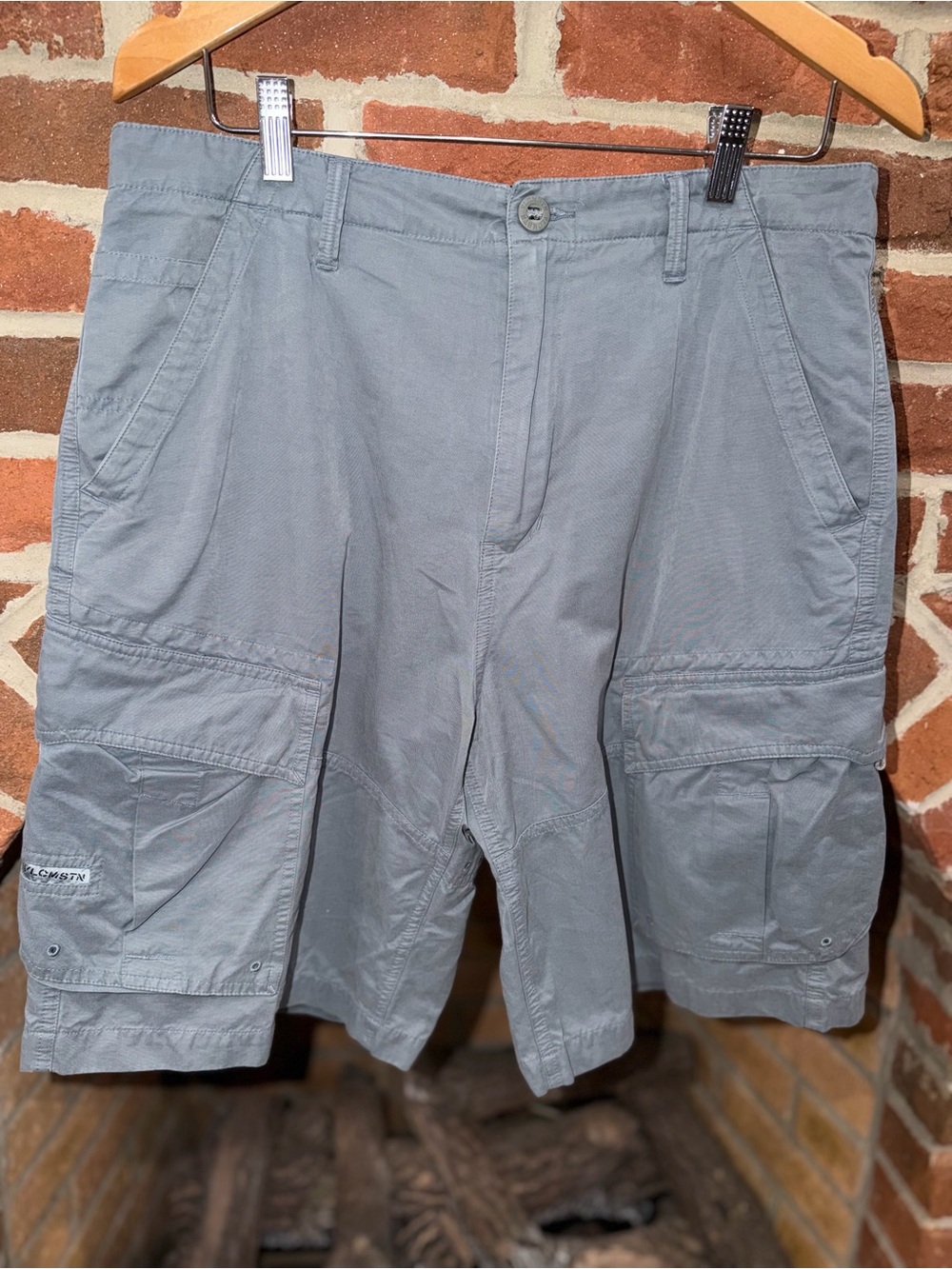 Vintage Volcom Stone Scout Cargo Shorts Men’s 34 Gray Y2K